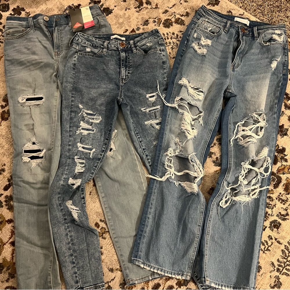 SO Kids Distressed Jeans Trio